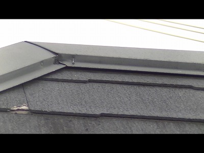 川越市　棟板金　釘浮き